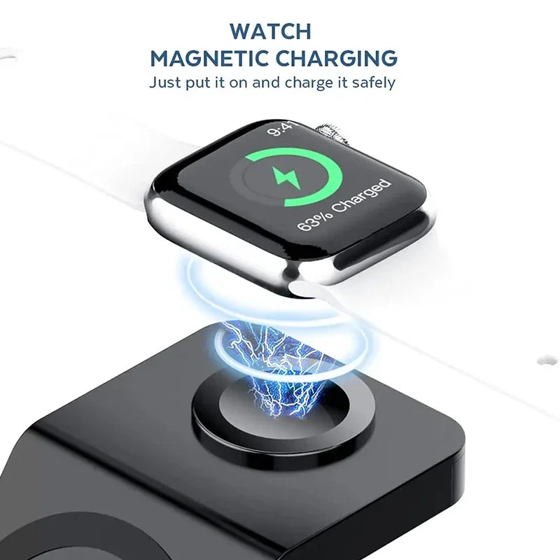 3 In 1 Magnetic Wireless Charger Stand