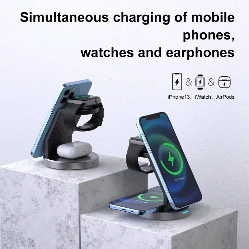 3 In 1 Magnetic Wireless Charger Stand