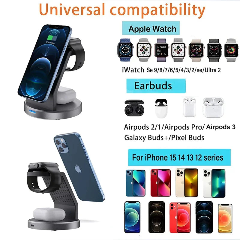 3 In 1 Magnetic Wireless Charger Stand