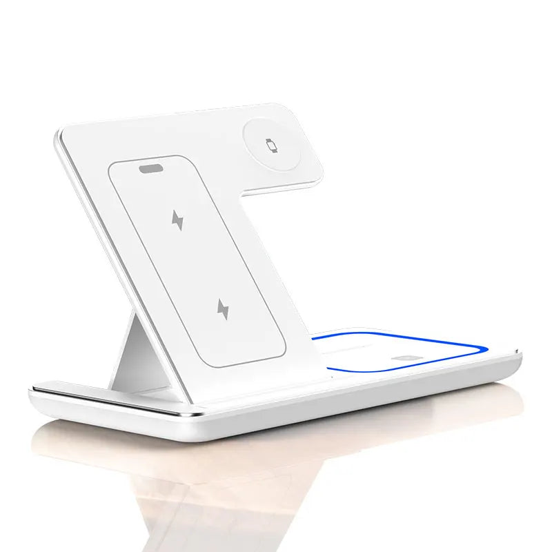 30W LED Fast Wireless Charger Stand 3 in 1