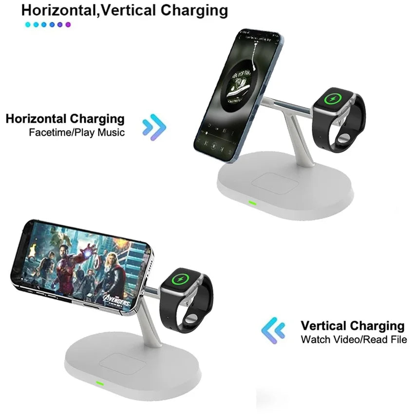 3 in 1 30W Magnetic Wireless Charger